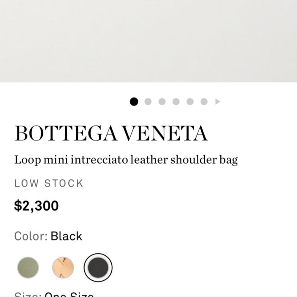 Bottega Veneta loop mini interecciato leather shoulder bag - Picture 5 of 5